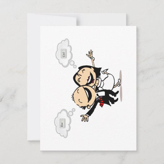 新婚です 出欠カード (正面)