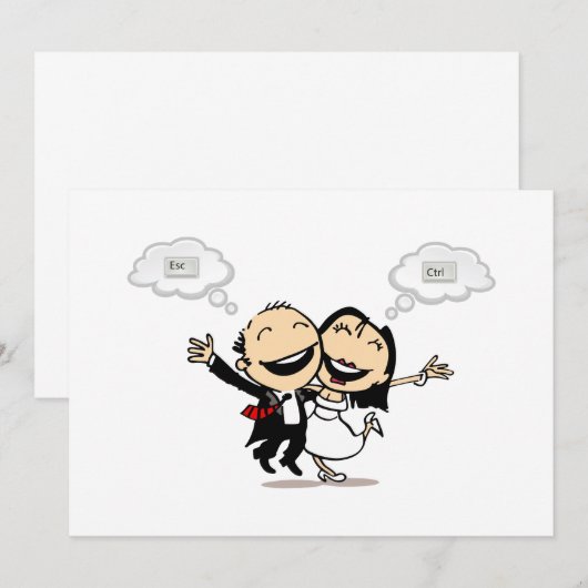 新婚です 招待状 (正面/裏面)