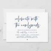 新婚とブランチ、ポスト結婚式招待状 招待状 (正面)