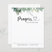 新婚のための多肉性とユーカリ祈りの言葉 (正面/裏面)