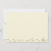 新婚のひなたが婚礼のシャワーの招待を受ける 招待状 (裏面)