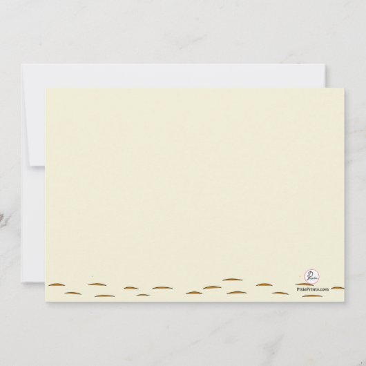 新婚のひなたが婚礼のシャワーの招待を受ける 招待状 (裏面)