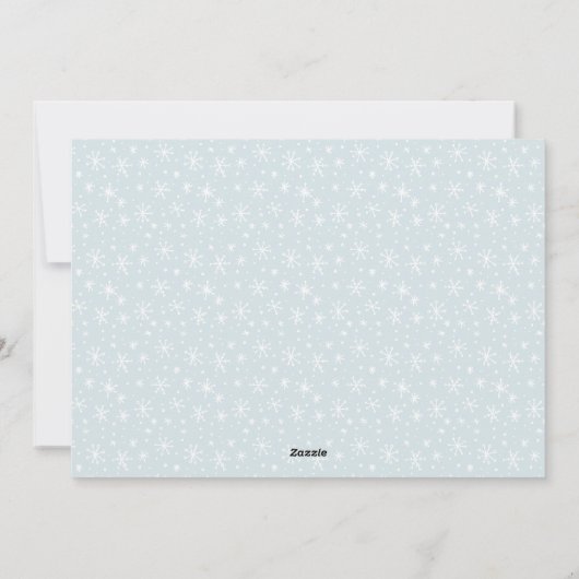 新婚のクリスマス写真の後を楽しく シーズンカード (裏面)