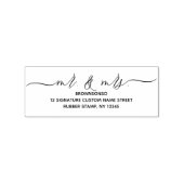 新婚のミスターとミセスの自宅住所 ラバースタンプ