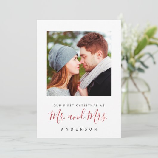 新婚のミスター・カードとしての最初のクリスマス シーズンカード (スタンド正面)