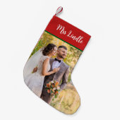 新婚のミセス・アンド・ミセス スモールクリスマスストッキング (正面 (吊り時))