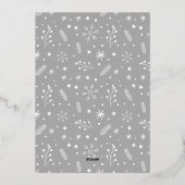 新婚のミセス・アンド・ミセス・初めてのクリスマスカスタム写真 箔シーズンカード (裏面)