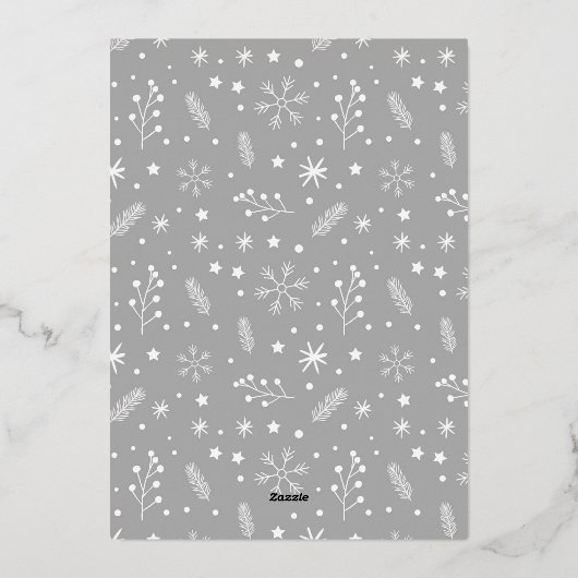 新婚のミセス・アンド・ミセス・初めてのクリスマスカスタム写真 箔シーズンカード (裏面)