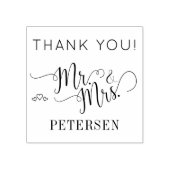 新婚のミセス・ネームさん結婚に感謝 ラバースタンプ (インプリント)