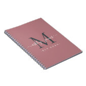 新婚のミセス・モノグラムの名前は年間ほこりっぽいバラ ノートブック (右側)