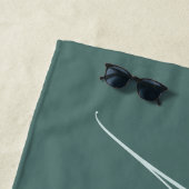 新婚の名前ハネムーンパーソナライズされた ビーチタオル (インサイチュ)