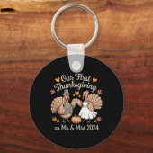 新婚の夫妻として初めての感謝祭 キーホルダー (正面)