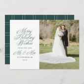 新婚の夫妻の休日の願い シーズンカード (正面/裏面)