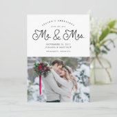 新婚の夫妻の結婚写真 シーズンカード (スタンド正面)