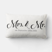 新婚の妻と夫の夫 ランバークッション (裏面)