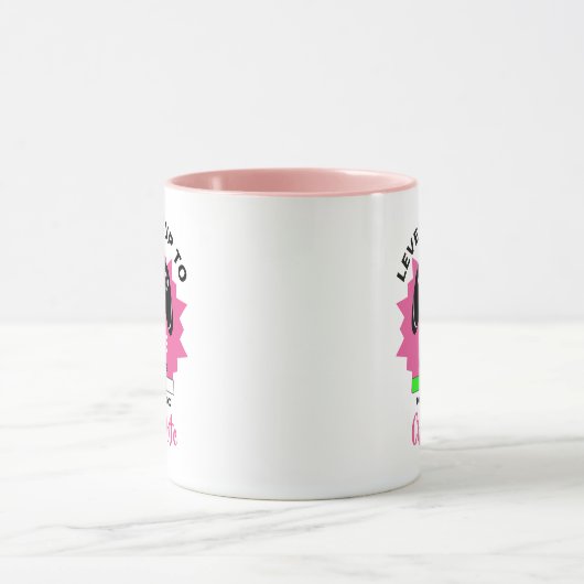 新婚の妻の贈り物がレベルアップゲーマーおもしろいマグ マグカップ (中央)