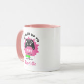 新婚の妻の贈り物がレベルアップゲーマーおもしろいマグ マグカップ (正面左)