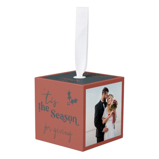 新婚の季節…3写真 キューブオーナメント (正面アングル)