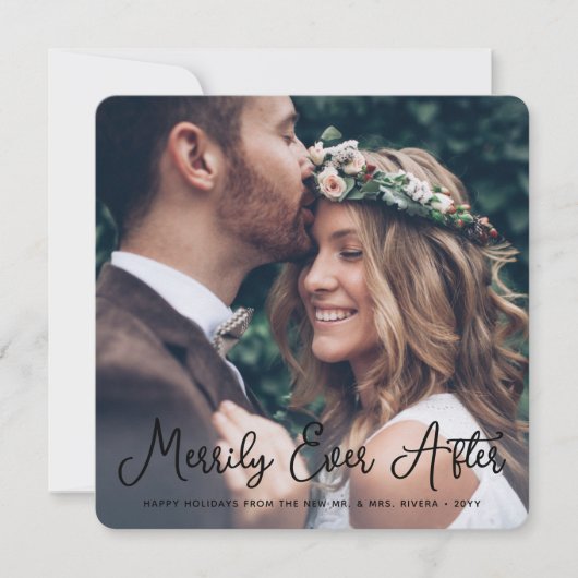 新婚の後に楽しくクリスマス2の写真 シーズンカード (正面)