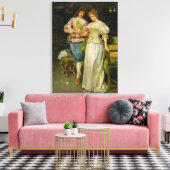 新婚の新婦結婚と新婦 キャンバスプリント (インサイチュ (リビング))