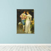 新婚の新婦結婚と新婦 キャンバスプリント (インサイチュ (ウッドフロア))