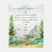 新婚の毛布の願パーソナライズされたい フリースブランケット (正面)