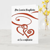 新婚の結婚式の日おめでとうアイリッシュゲール カード (黄色い花)