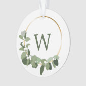 「新婚の至福：初めてのクリスマスパーソナライズされたが死んだ オーナメント (正面)