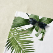 新婚の花嫁モノグラム熱帯葉産 ビーチタオル (インサイチュ)