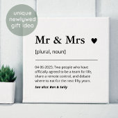 新婚の贈り物の定義結婚とモダン キャンバスプリント