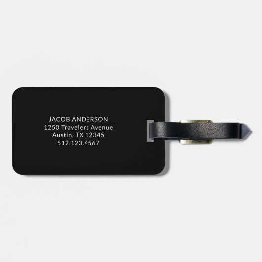 新婚のMr.と新婚旅行の脚本と写真 ラゲッジタグ (裏面横)