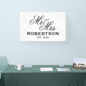 新婚のMr.とMr.のカスタム結婚式のバナーサイン 横断幕 (トレードショー)