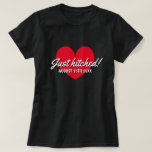 新婚のTシャツ結婚したを結結婚んだ Tシャツ<br><div class="desc">新しいカップルのT結婚したシャ結婚ツだけ。自分の日付パーソナライズされたを結婚追加する。新クール婚結婚者のための贈り物のアイディア、最近結婚したの新郎新婦は今の夫と妻。ハネムーン素晴らしの人も。</div>