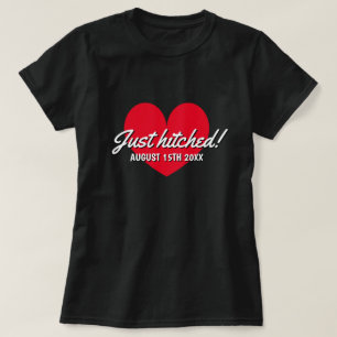 新婚のTシャツ結婚したを結結婚んだ Tシャツ