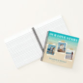 新婚へのフォトギフト愛の物語カスタム ノートブック (内部)