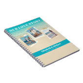 新婚へのフォトギフト愛の物語カスタム ノートブック (右側)