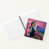 新婚へのフォトギフト愛の物語カスタム ノートブック (内部)