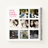 新婚へのフォトギフト愛の物語カスタム ノートブック (裏面)