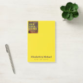 新婚へのフォトギフト愛の物語カスタム ポストイット (オフィス)