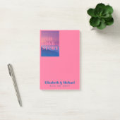 新婚へのフォトギフト愛の物語カスタム ポストイット (オフィス)