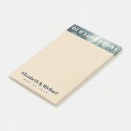 新婚へのフォトギフト愛の物語カスタム ポストイット