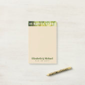 新婚へのフォトギフト愛の物語カスタム ポストイット (デスク上)