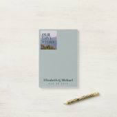 新婚へのフォトギフト愛の物語カスタム ポストイット (デスク上)