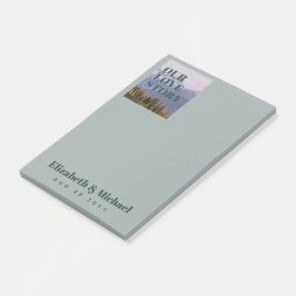 新婚へのフォトギフト愛の物語カスタム ポストイット