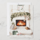 新婚ほやほやのクリスマス写真カード シーズンカード (裏面)