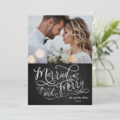 新婚ほやほやのクリスマス写真 シーズンカード (スタンド正面)