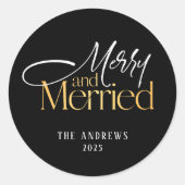 新婚ほやほやのクリスマス ラウンドシール (正面)