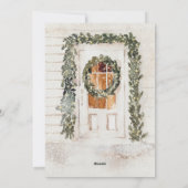 新婚ほやほやのホリデーシーズンにぴったりなカード、ミスター＆ミセスホリデー シーズンカード (裏面)