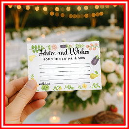 新婚アドバイスカード Mr and Mrs Bridal エンクロージャーカード