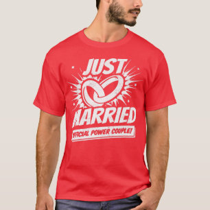 新婚ウエディングハネムーン新婦ジャスト結婚したイ1 Tシャツ
